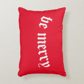 赤かわいらしいベメリーイクリスマス枕 アクセントクッション (正面(垂直))