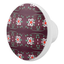 赤かわいらしい小さなキャビネットの引き