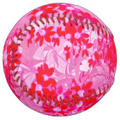 赤かわいらしい花 ソフトボール (正面左)