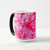 赤かわいらしい花 モーフィングマグカップ (正面左)