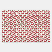 赤かわいらしさくらんぼ水色 ラッピングペーパーシート (正面3)