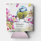 赤かわいらしちゃん枝付きシャワーに青と黄色の鳥 缶クーラー (裏面)