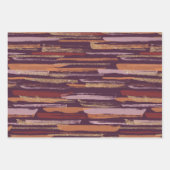 赤かわいらしと紫の紅葉と花 ラッピングペーパーシート (正面2)