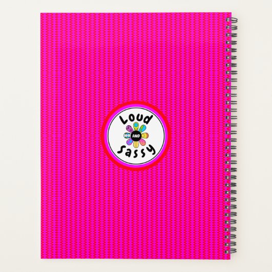 赤かわいらしと紫の蝶名前をカスタムするガーリー プランナー手帳 (裏面)