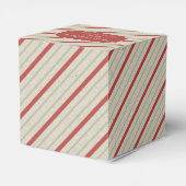 赤かわいらしと緑のストライプバッジ フェイバーボックス (裏面サイド)