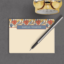 赤かわいらしと黄色のチューリップパターン名 ポストイット