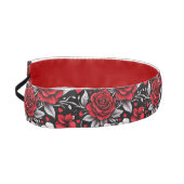 赤かわいらしと黒と白のバラ、ハート アスレチックヘッドバンド (左)