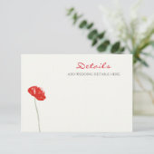 赤かわいらしケシフローラ結婚ズ エンクロージャーカード (スタンド正面)