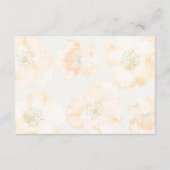 赤かわいらしケシフローラ結婚ズ エンクロージャーカード (裏面)