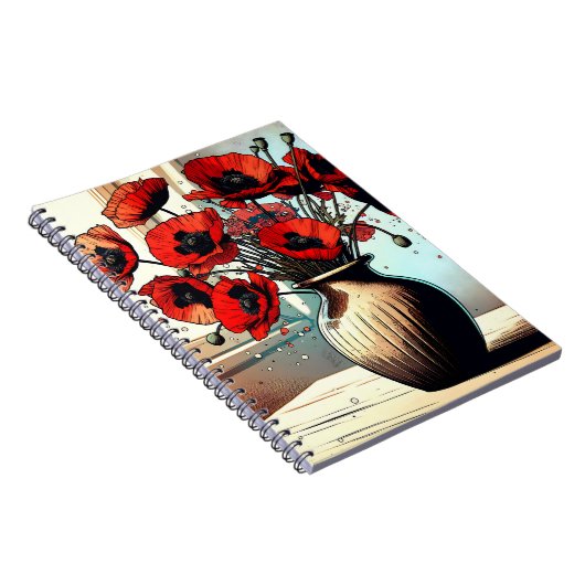 赤かわいらしケピーの花瓶 ノートブック (右側)