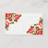 赤かわいらしバラフローラ エンクロージャーカード (裏面)