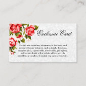 赤かわいらしバラフローラ エンクロージャーカード (正面)