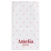 赤かわいらしピンクスターズ花嫁プロポーザル抱き枕 スモールペーパーバッグ