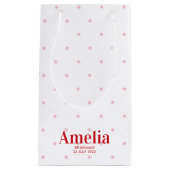 赤かわいらしピンクスターズ花嫁プロポーザル抱き枕 スモールペーパーバッグ