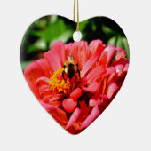 赤かわいらしフローラ セラミックオーナメント (右)