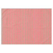 赤かわいらし伝統的中国の舞扇ホワイト テーブルクロス (正面(横))