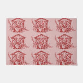 赤かわいらし出生 ドアマット (正面)