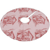 赤かわいらし出生 ブラッシュドポリエステルツリースカート (アングル)