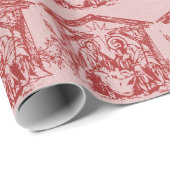 赤かわいらし出生 ラッピングペーパー (ロールコーナー)