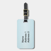 赤かわいらし平和ハートを保持する2つの白い鳩 ラゲッジタグ (正面縦)