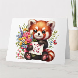 赤かわいらし熊マザーズのデイカード カード