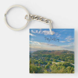 赤かわいらし翼アクリルキーチェーン キーホルダー