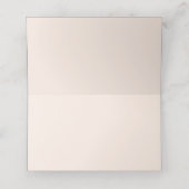 赤かわいらし色のバラ結婚の花 プレイスカード (内部開封)