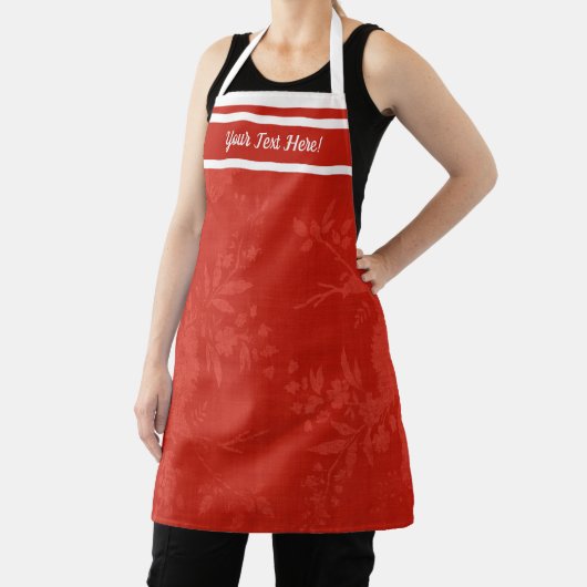 赤かわいらし花柄 エプロン (インサイチュ)