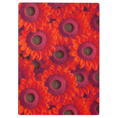 赤かわいらし花模様 クリップボード (裏面)