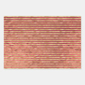 赤かわいらし金ゴールドクリスマスツリー ラッピングペーパーシート (正面2)