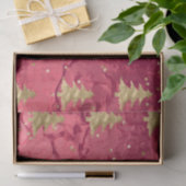 赤かわいらし金ゴールドクリスマスツリー 薄葉紙 (ギフト)