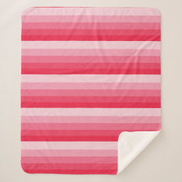 赤かグラデーションストライプらピンク色のトーン シェルパブランケット