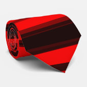 赤かストライプら黒のネクタイの色合いの ネクタイ (ロール)