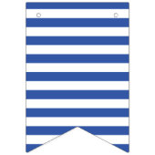 赤か白及び青か白いストライプの バンティングフラッグ (第1の旗)