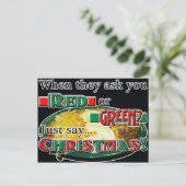 赤か緑か…それともクリスマス? シーズンポストカード (スタンド正面)