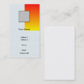 赤か黄色ビジネス 名刺 (正面/裏面)