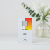 赤か黄色ビジネス 名刺 (スタンド正面)