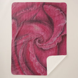 赤がクローズアップで上昇した シェルパブランケット