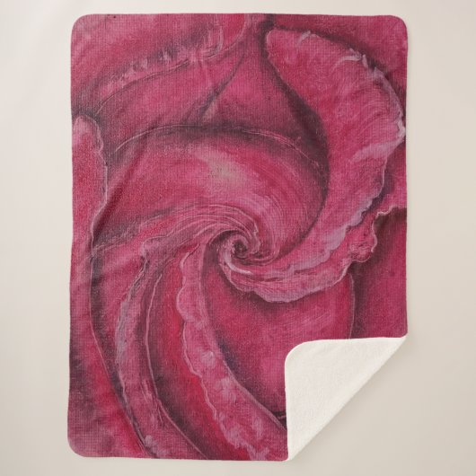 赤がクローズアップで上昇した シェルパブランケット (正面)