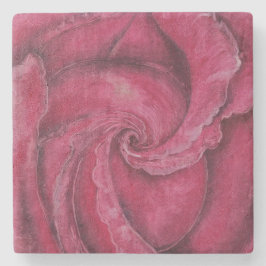 赤がクローズアップで上昇した ストーンコースター