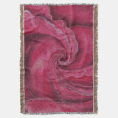 赤がクローズアップで上昇した スローブランケット (正面縦)