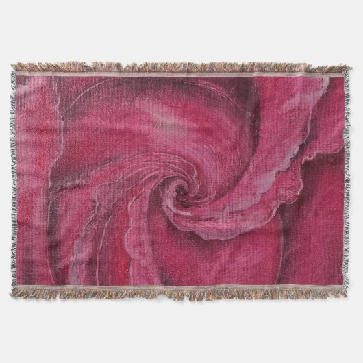 赤がクローズアップで上昇した スローブランケット (正面)