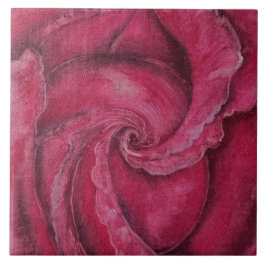 赤がクローズアップで上昇した タイル