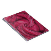 赤がクローズアップで上昇した ノートブック (右側)