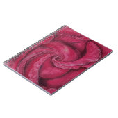 赤がクローズアップで上昇した ノートブック (左側)