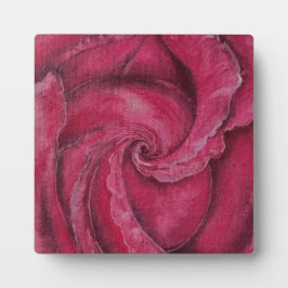 赤がクローズアップで上昇した フォトプラーク