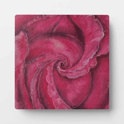 赤がクローズアップで上昇した フォトプラーク (正面)