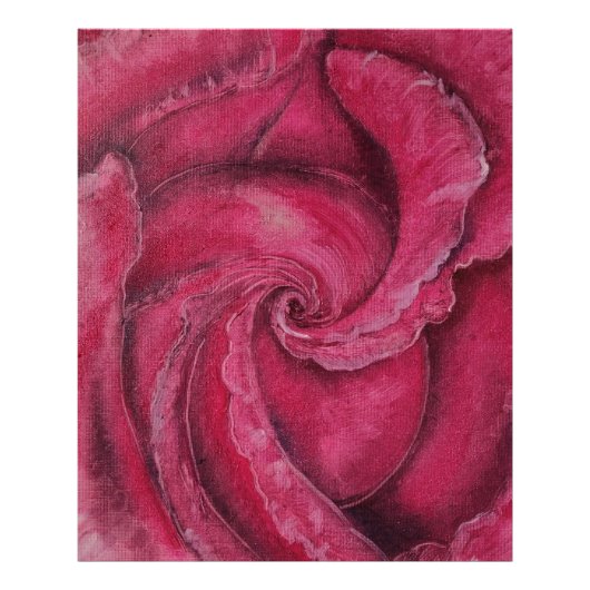 赤がクローズアップで上昇した フォトプリント            (正面)