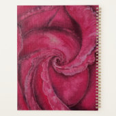 赤がクローズアップで上昇した プランナー手帳 (裏面)