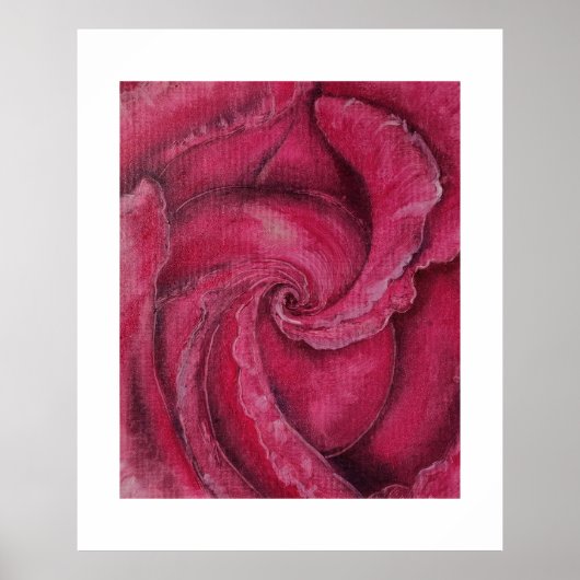 赤がクローズアップで上昇した ポスター (正面)